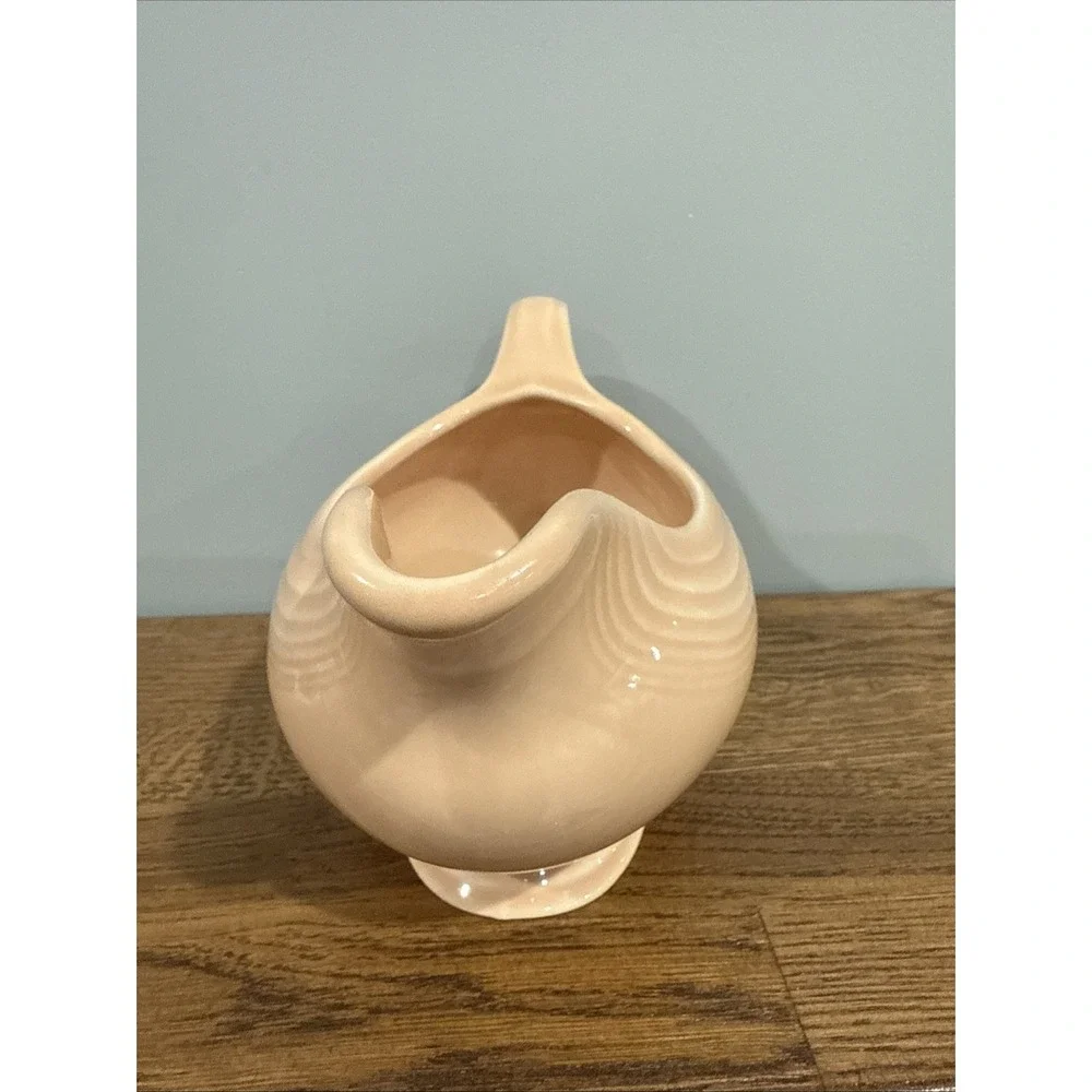 Vintage Fiesta Rose Apricot Peach Gravy Boat Homer Laughlin‎ Company Fiestaware